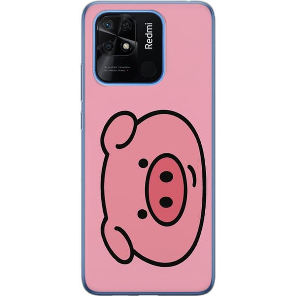 Xiaomi Redmi 10C Läpinäkyvä kuori Kawaii Piggy