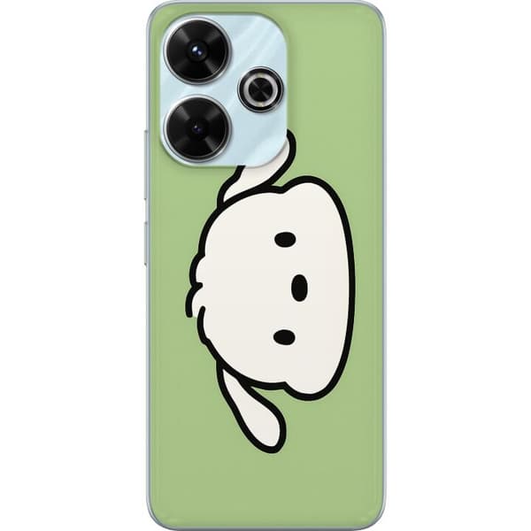 Xiaomi Redmi 13 Genomskinligt Skal Snoopy Flip