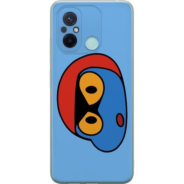 Xiaomi Redmi 12C Gjennomsiktig deksel Bold Bot Head