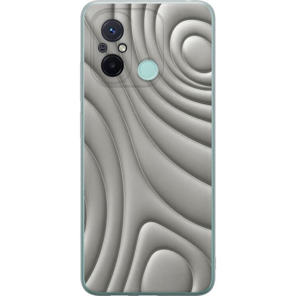 Xiaomi Redmi 12C Läpinäkyvä kuori Hopea-aallot