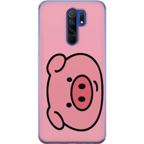 Xiaomi Redmi 9 Genomskinligt Skal Kawaii Piggy