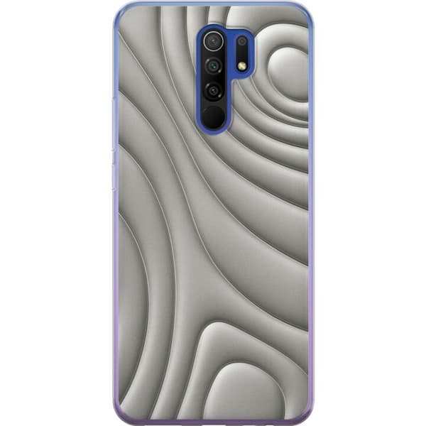 Xiaomi Redmi 9 Gennemsigtig cover Sølvbølger