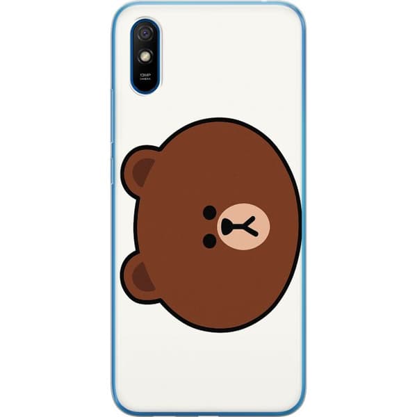 Xiaomi Redmi 9AT Genomskinligt Skal line friends brown