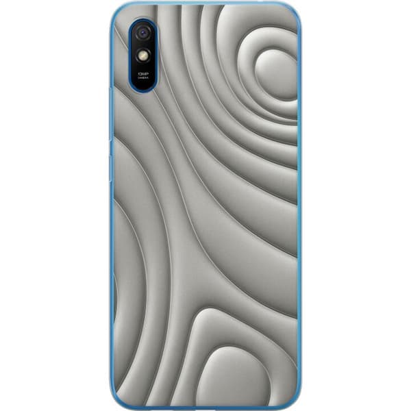 Xiaomi Redmi 9AT Gennemsigtig cover Sølvbølger