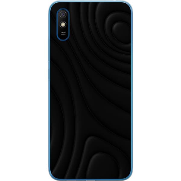Xiaomi Redmi 9AT Läpinäkyvä kuori Tummat Aallot