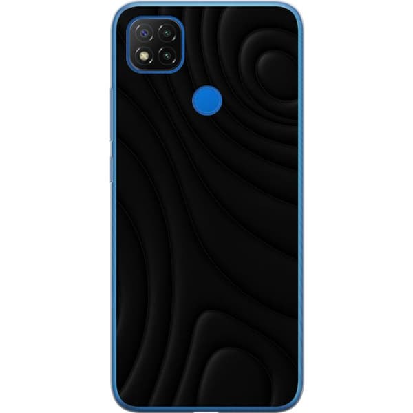 Xiaomi Redmi 9C Läpinäkyvä kuori Tummat Aallot