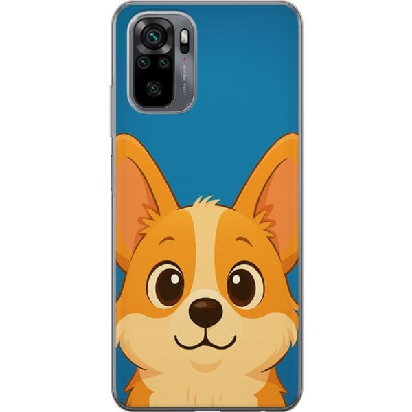 Xiaomi Redmi Note 10 Läpinäkyvä kuori Hello Corgi