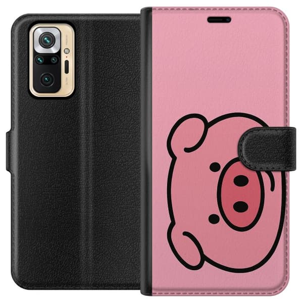 Xiaomi Redmi Note 10 Pro Tegnebogsetui Kawaii Piggy
