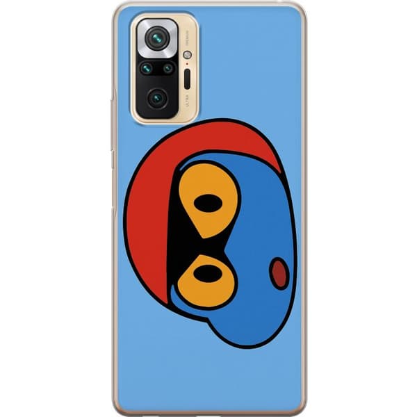 Xiaomi Redmi Note 10 Pro Gennemsigtig cover Bold Bot Head