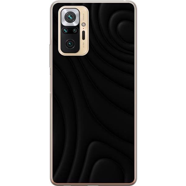 Xiaomi Redmi Note 10 Pro Gjennomsiktig deksel Svarte Bølger
