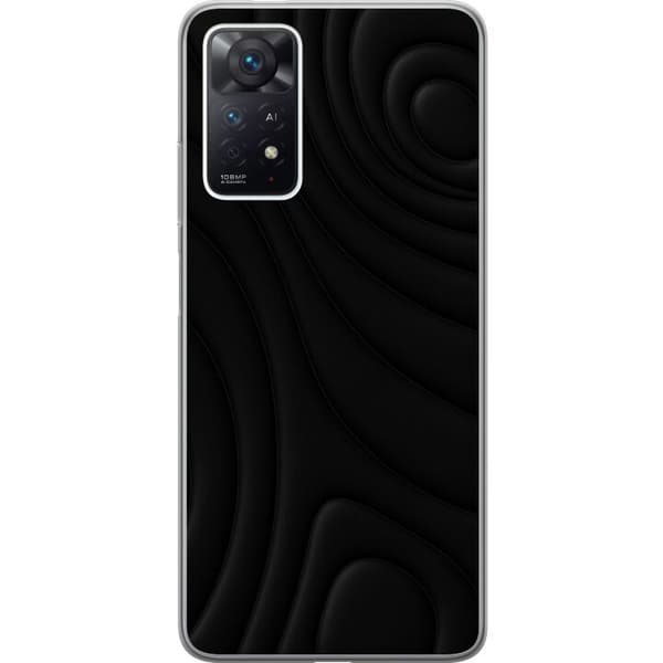 Xiaomi Redmi Note 11 Pro Gennemsigtig cover Sorte Bølger