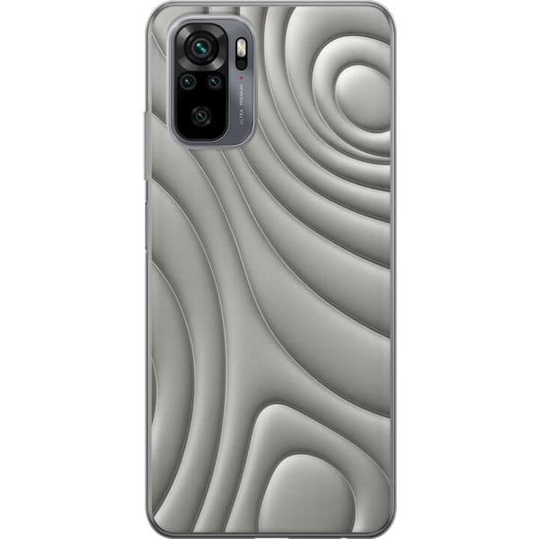 Xiaomi Redmi Note 10S Gennemsigtig cover Sølvbølger