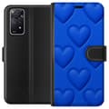 Miniatyrbillede 1 af 3: Xiaomi Redmi Note 11 Pro 5G Tegnebogsetui Blå Hjerter