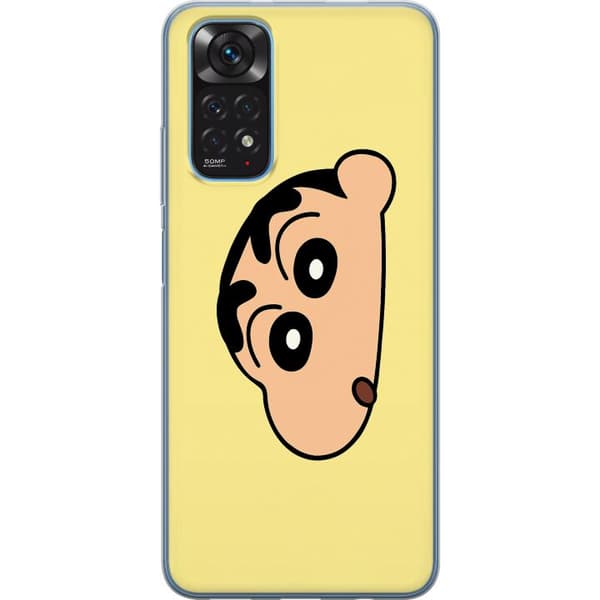 Xiaomi Redmi Note 11S Läpinäkyvä kuori Peeking Shinchan