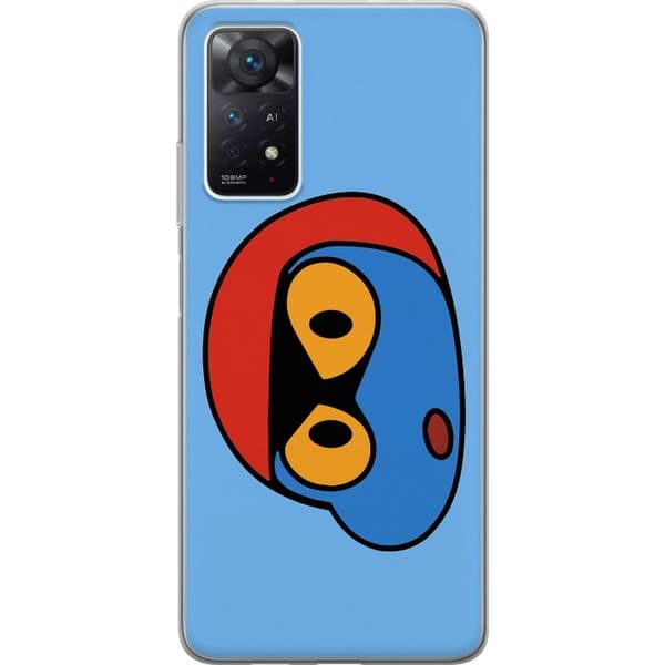 Xiaomi Redmi Note 11 Pro 5G Genomskinligt Skal Bold Bot Head