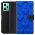 Miniatyrbilde 1 av 3: Xiaomi Redmi Note 12 Lommeboketui Blå Hjerter