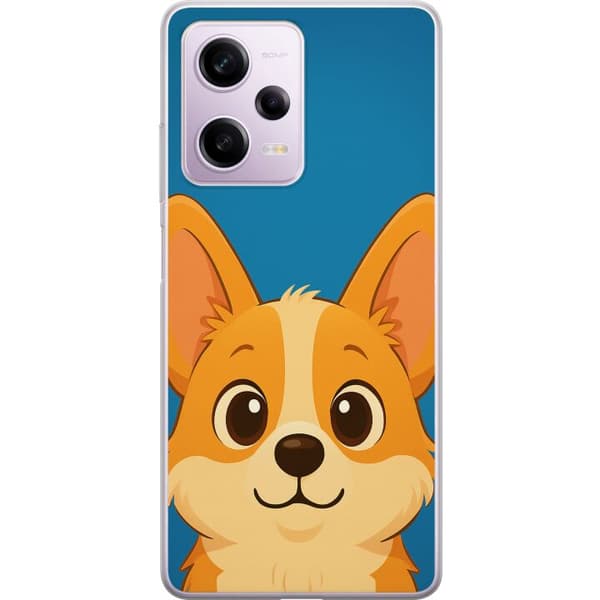 Xiaomi Redmi Note 12 Pro Läpinäkyvä kuori Hello Corgi