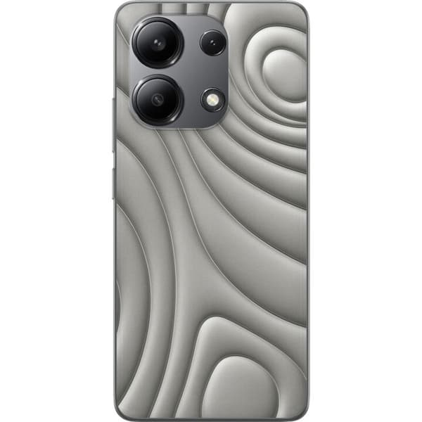 Xiaomi Redmi Note 13 4G Gennemsigtig cover Sølvbølger