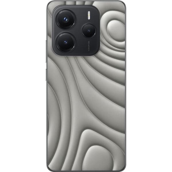 Xiaomi Redmi Note 14 Gennemsigtig cover Sølvbølger