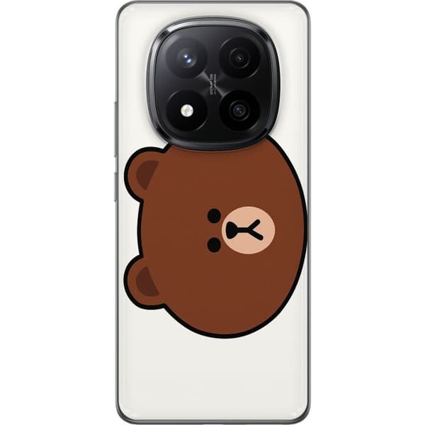 Xiaomi Redmi Note 14 Pro+ Gjennomsiktig deksel line friends brown