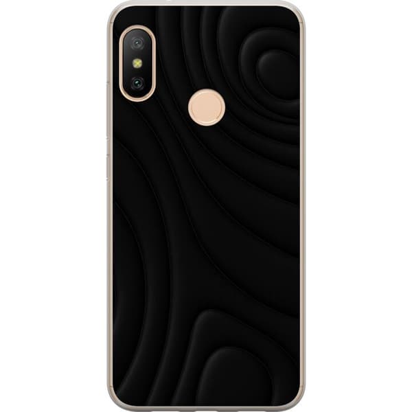 Xiaomi Redmi 6 Pro Läpinäkyvä kuori Tummat Aallot