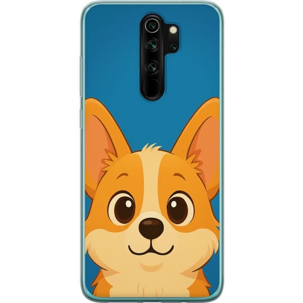 Xiaomi Redmi Note 8 Pro Läpinäkyvä kuori Hello Corgi