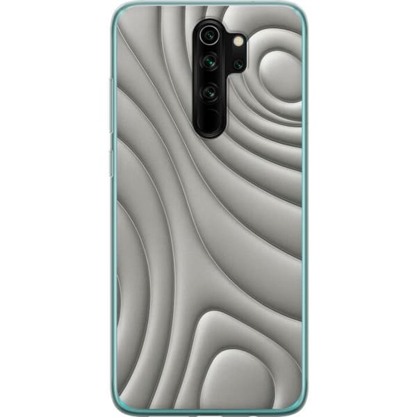 Xiaomi Redmi Note 8 Pro  Läpinäkyvä kuori Hopea-aallot