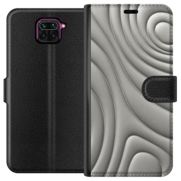 Xiaomi Redmi Note 9 Tegnebogsetui Sølvbølger