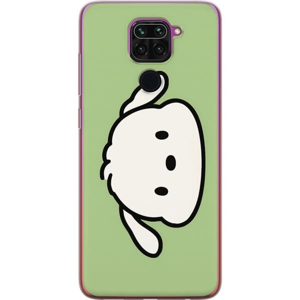 Xiaomi Redmi Note 9 Gennemsigtig cover Snoopy Flip