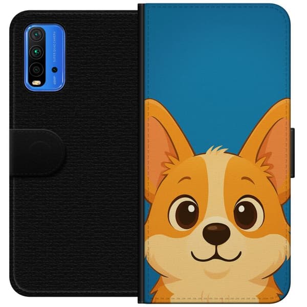 Xiaomi Redmi Note 9 4G Plånboksfodral Hello Corgi