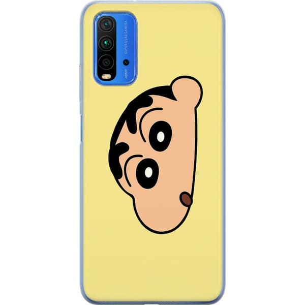 Xiaomi Redmi Note 9 4G Gjennomsiktig deksel Peeking Shinchan