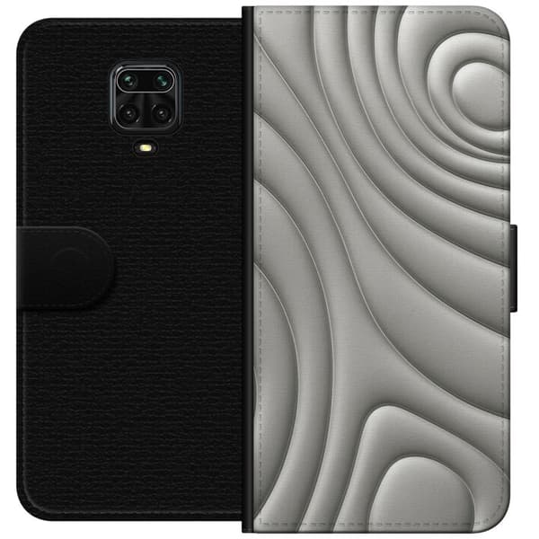 Xiaomi Redmi Note 9S Plånboksfodral Silver Waves