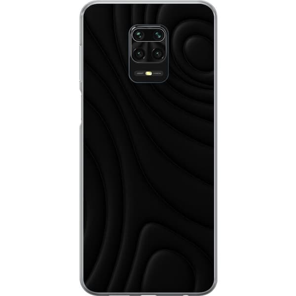 Xiaomi Redmi Note 9S Läpinäkyvä kuori Tummat Aallot