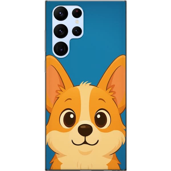 Samsung Galaxy S22 Ultra 5G Gennemsigtig cover Hello Corgi