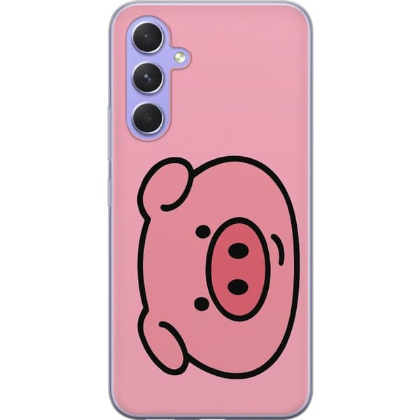 Samsung Galaxy A54 Gennemsigtig cover Kawaii Piggy