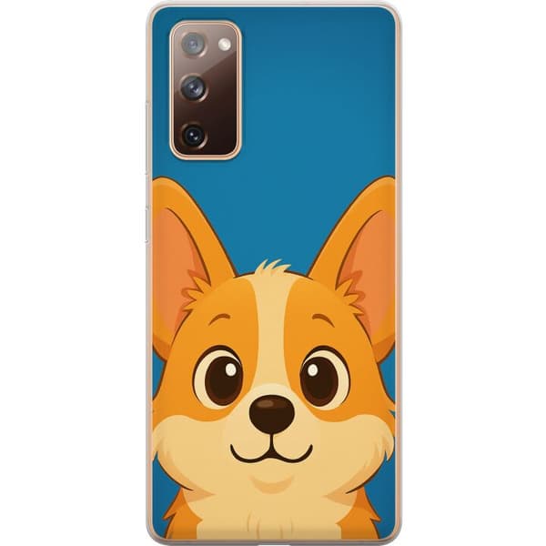Samsung Galaxy S20 FE Läpinäkyvä kuori Hello Corgi