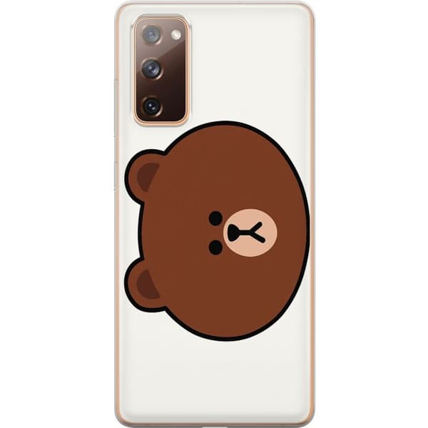 Samsung Galaxy S20 FE Gennemsigtig cover line friends brown