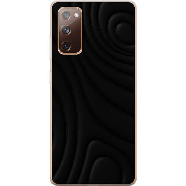 Samsung Galaxy S20 FE Genomskinligt Skal Black Waves