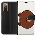 Pikkukuva 1 / 3: Samsung Galaxy S20 FE Lompakkokotelo line friends brown