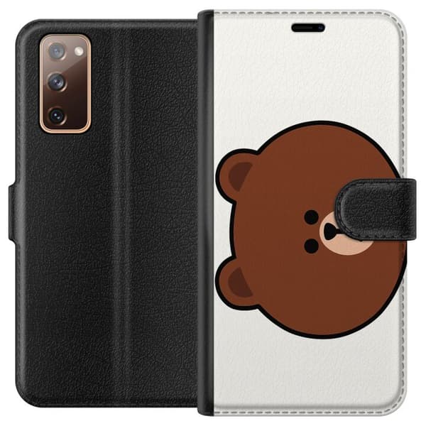 Samsung Galaxy S20 FE Lompakkokotelo line friends brown
