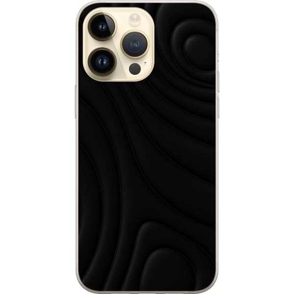 Apple iPhone 14 Pro Max Gjennomsiktig deksel Svarte Bølger