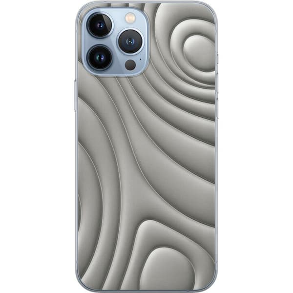 Apple iPhone 13 Pro Max Gennemsigtig cover Sølvbølger