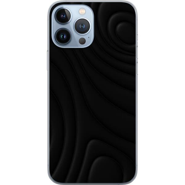 Apple iPhone 13 Pro Max Gennemsigtig cover Sorte Bølger