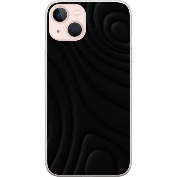 Apple iPhone 13 Gennemsigtig cover Sorte Bølger