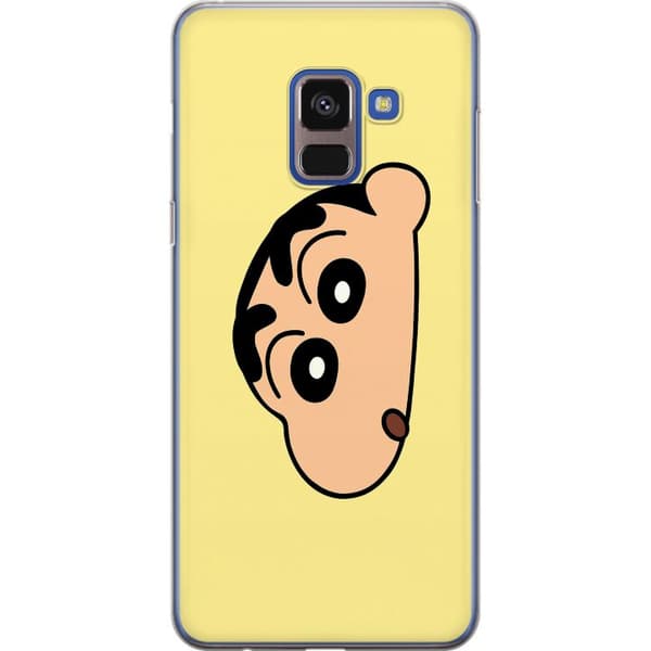 Samsung Galaxy A8 (2018) Gjennomsiktig deksel Peeking Shinchan