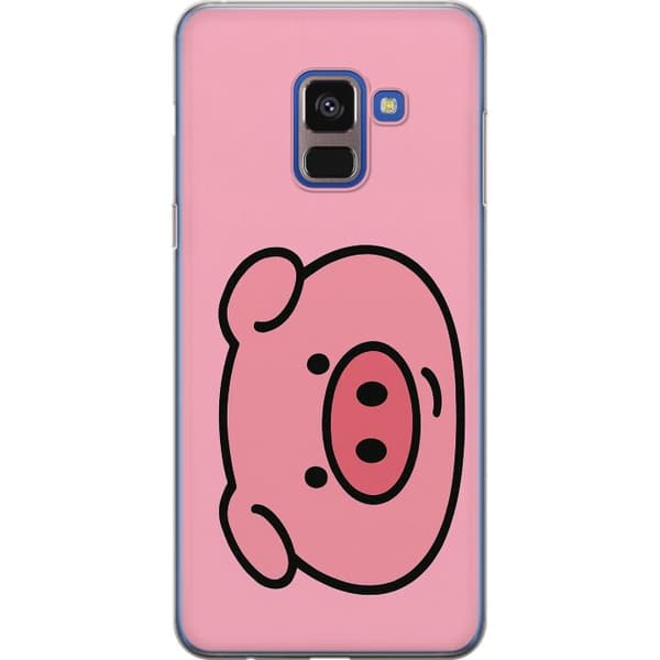 Samsung Galaxy A8 (2018) Gjennomsiktig deksel Kawaii Piggy