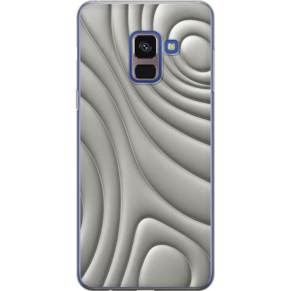 Samsung Galaxy A8 (2018) Läpinäkyvä kuori Hopea-aallot