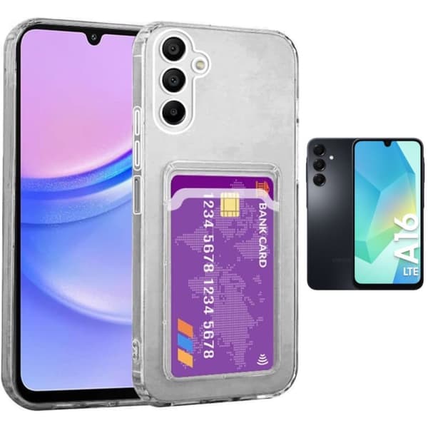 Samsung Galaxy A16 skal korthållare mobilskal slot