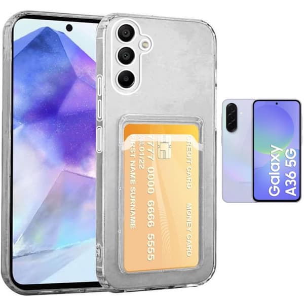 Samsung Galaxy A36 skal korthållare mobilskal slot