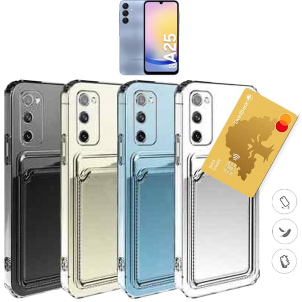 Samsung Galaxy A25 skal korthållare mobilskal slot